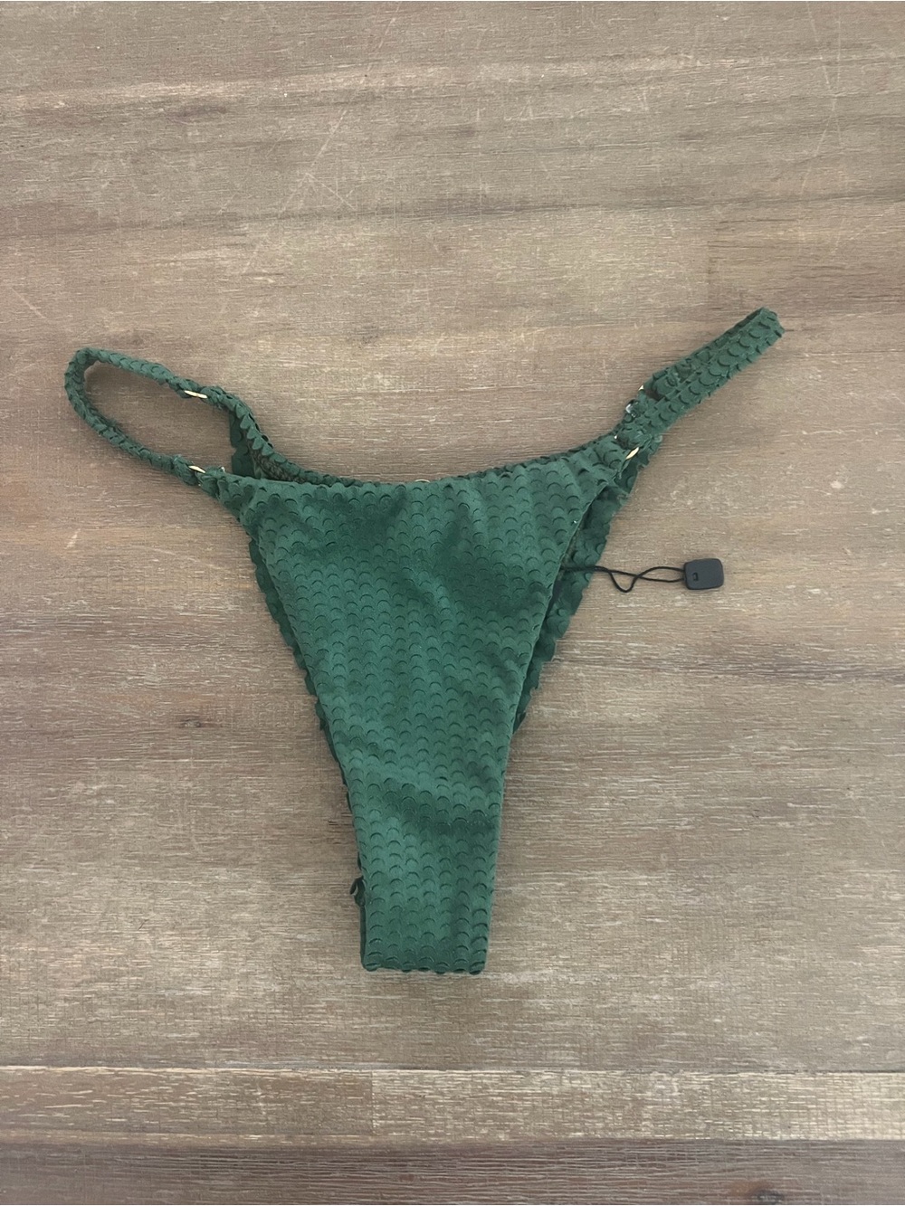 Vici NWT Textured Dark Green Bikini Bottom